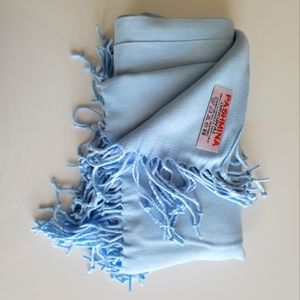 Blue Pashmina Scarf / Shawl - Never Worn